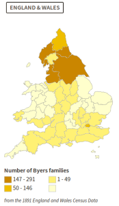 Ancestry Byers 1891 Data